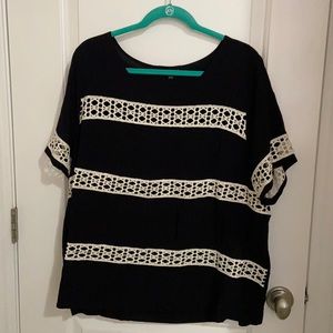 Lane Bryant blouse, black 18/20